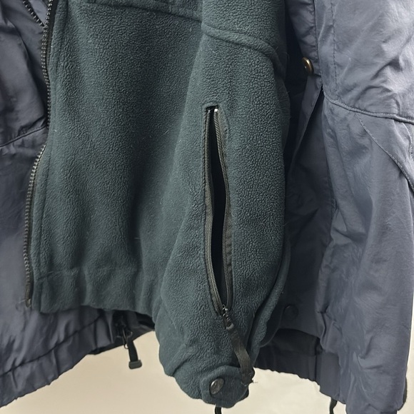 5.11 Tactical Series 2 in 1 Jacket Coat Fleece Mens Navy Blue Police Zipped Hood - Picture 7 of 15